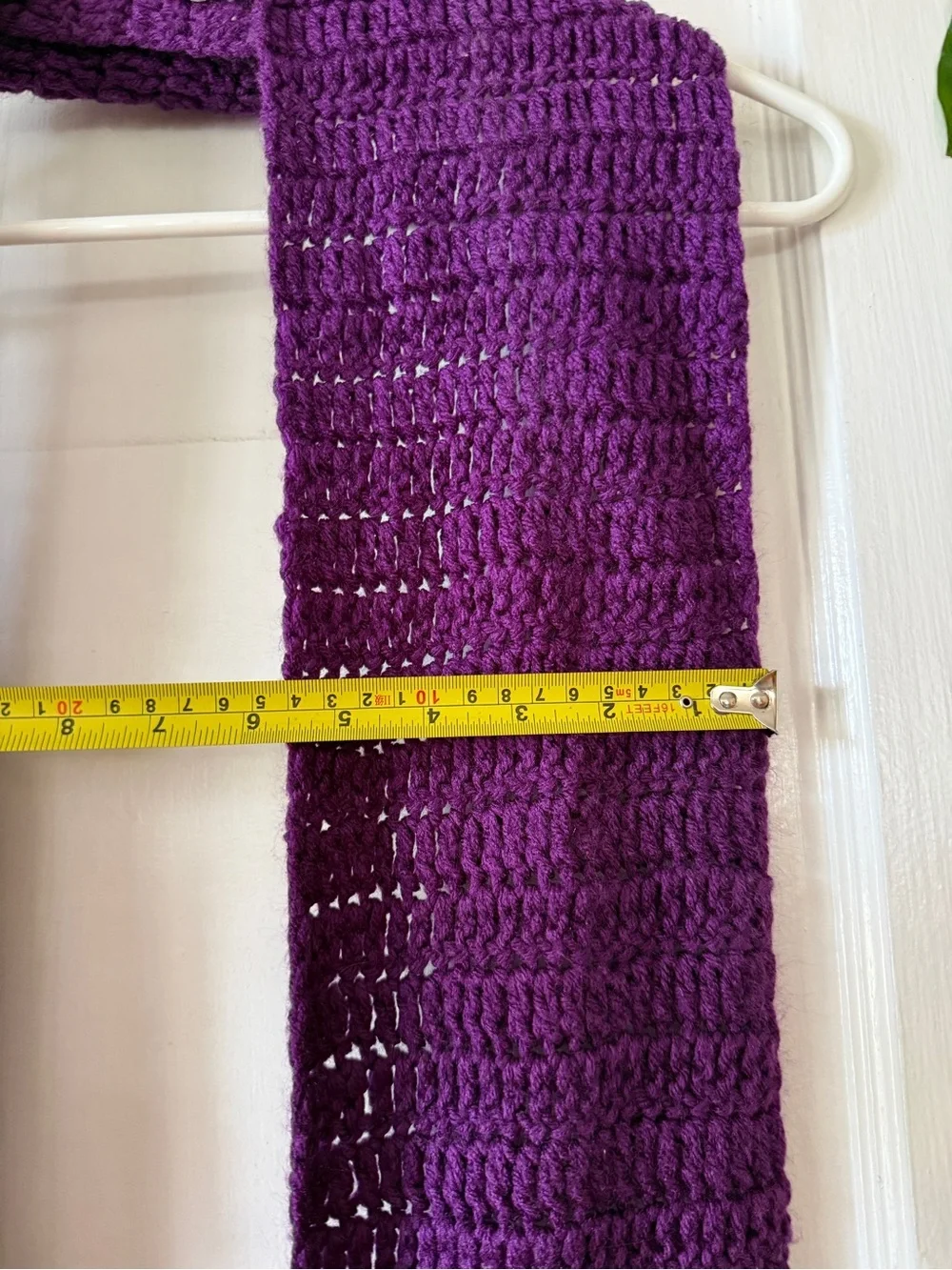 Purple Knit Women's Scarf